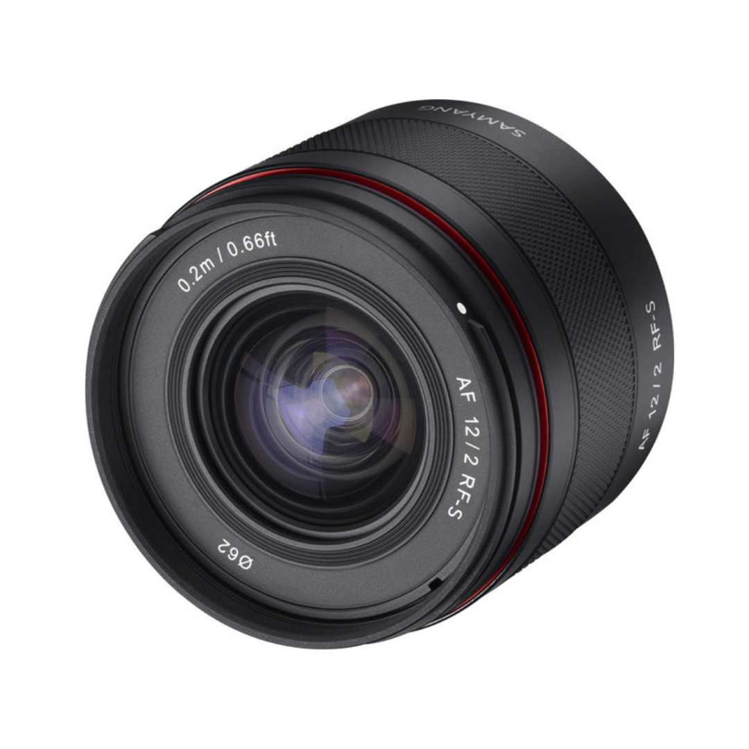 Lente Samyang AF 12 mm f/2 Autofoco APS-C para Cámaras Canon RF-S 1