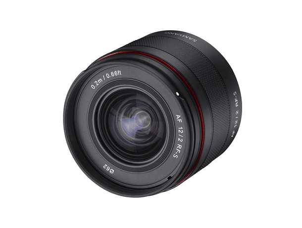 Lente Samyang AF 12 mm f/2 Autofoco APS-C para Cámaras Canon RF-S