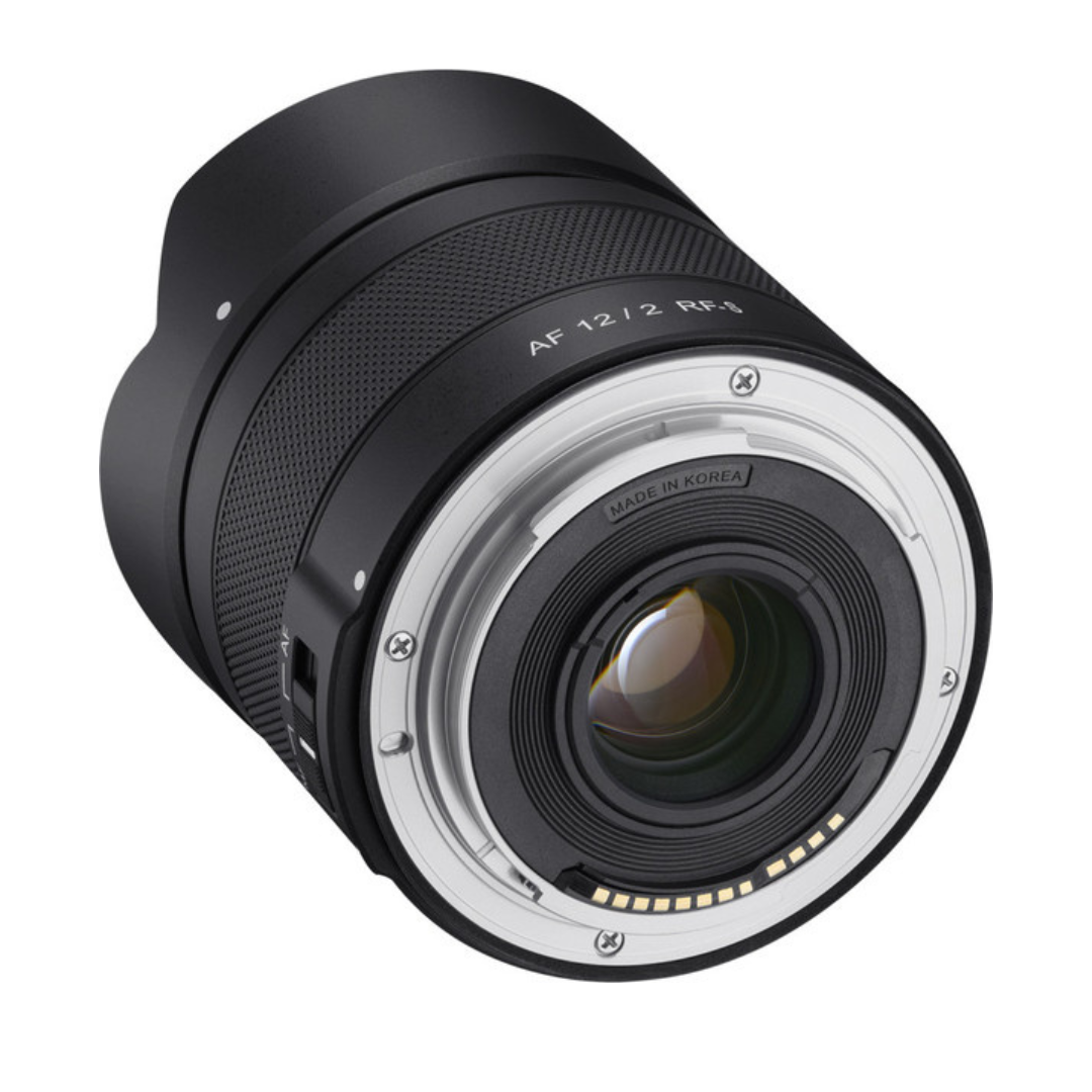 Lente Samyang AF 12 mm f/2 Autofoco APS-C para Cámaras Canon RF-S 8