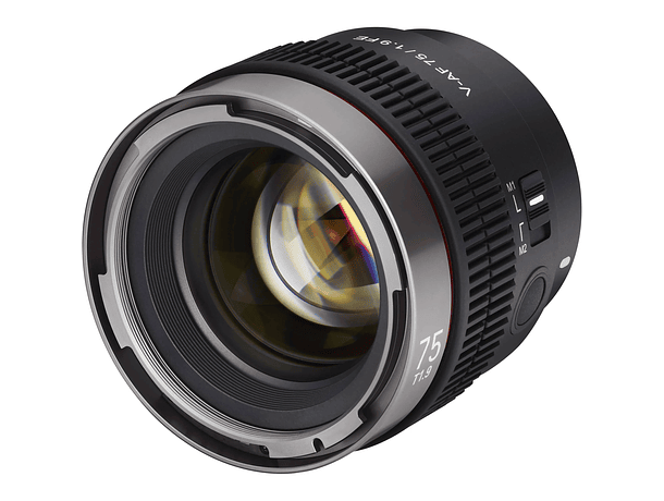 Lente Cine Autofoco Samyang V-AF 75 mm T1.9 Full Frame para Cámaras Sony E