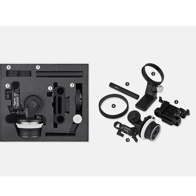 Kit Follow Focus Cine Samyang SmallRig MD3484 para Lentes Samyang Montura Sony E 12