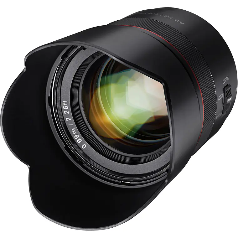 Lente Samyang AF 75 mm f/1.8 Full Frame Autofoco para Cámaras Sony E 3