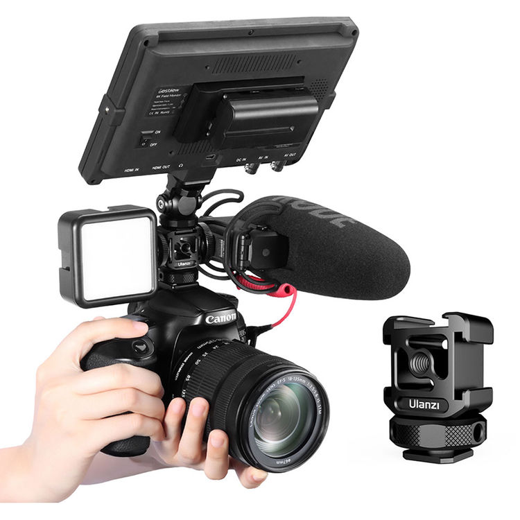 Adaptador Triple Ulanzi PT-12 con Zapata Fría 6