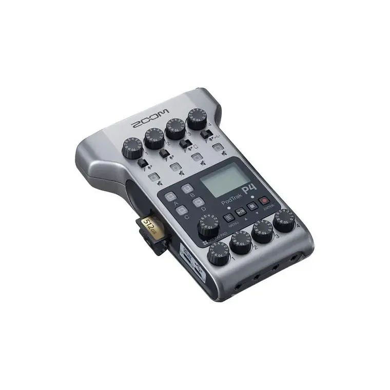 Grabador de Podcasts Multipista Portátil Zoom PodTrak P4 4