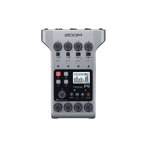 Grabador de Podcasts Multipista Portátil Zoom PodTrak P4