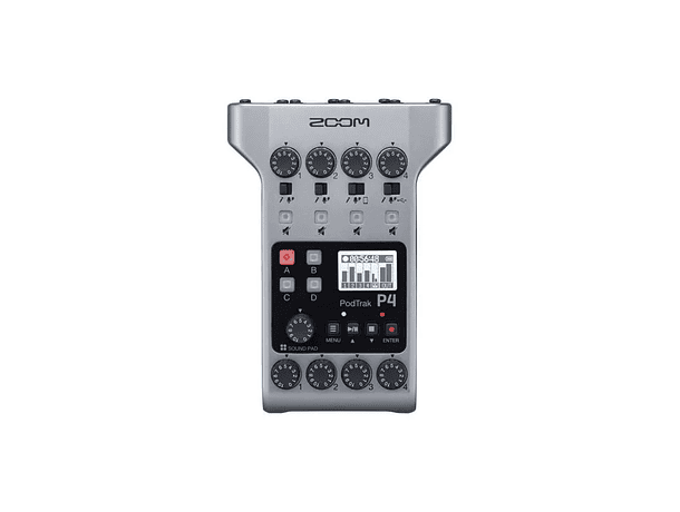 Grabador de Podcasts Multipista Portátil Zoom PodTrak P4