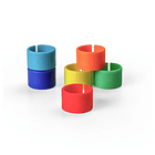 Pack de 4 Cables de Micrófono Zoom XLR-4C/CP con Anillos de Colores 4