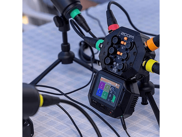 Pack de 4 Cables de Micrófono Zoom XLR-4C/CP con Anillos de Colores