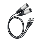 Par de Cables Adaptadores Zoom TXF-8 de TA3 a XLR Macho 1