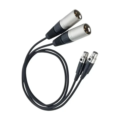 Par de Cables Adaptadores Zoom TXF-8 de TA3 a XLR Macho