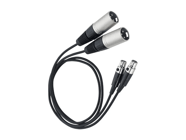 Par de Cables Adaptadores Zoom TXF-8 de TA3 a XLR Macho