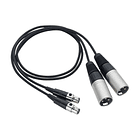 Par de Cables Adaptadores Zoom TXF-8 de TA3 a XLR Macho 4