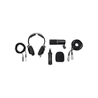 Pack de Podcast Zoom ZDM-1PMP con Audífonos, Paravientos, Cable XLR y Soporte de Mesa 1
