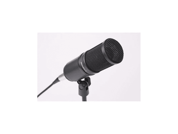 Pack de Podcast Zoom ZDM-1PMP con Audífonos, Paravientos, Cable XLR y Soporte de Mesa