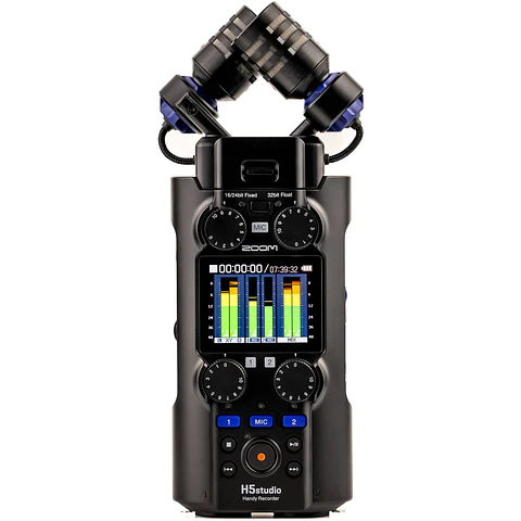 Grabadora Portátil Zoom H5studio de 4 Pistas con Grabación Float de 32-bit
