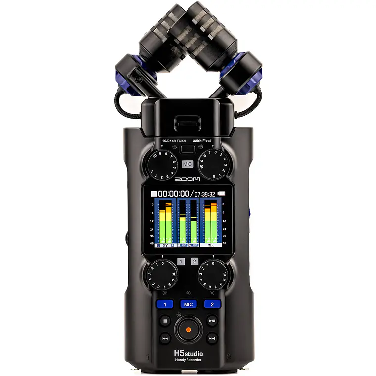 Grabadora Portátil Zoom H5studio de 4 Pistas con Grabación Float de 32-bit 1