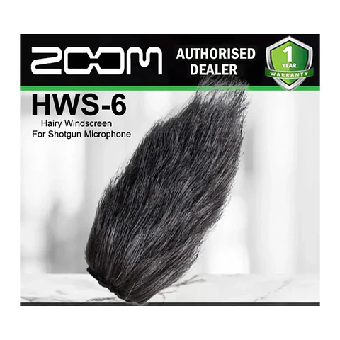 Paravientos Peludo Zoom HWS-6 para Micrófonos SGH-6 y SSH-6