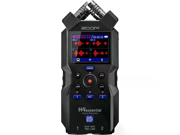 Grabadora de Audio Zoom H4essential de 4 Pistas con Grabación Float de 32-bit