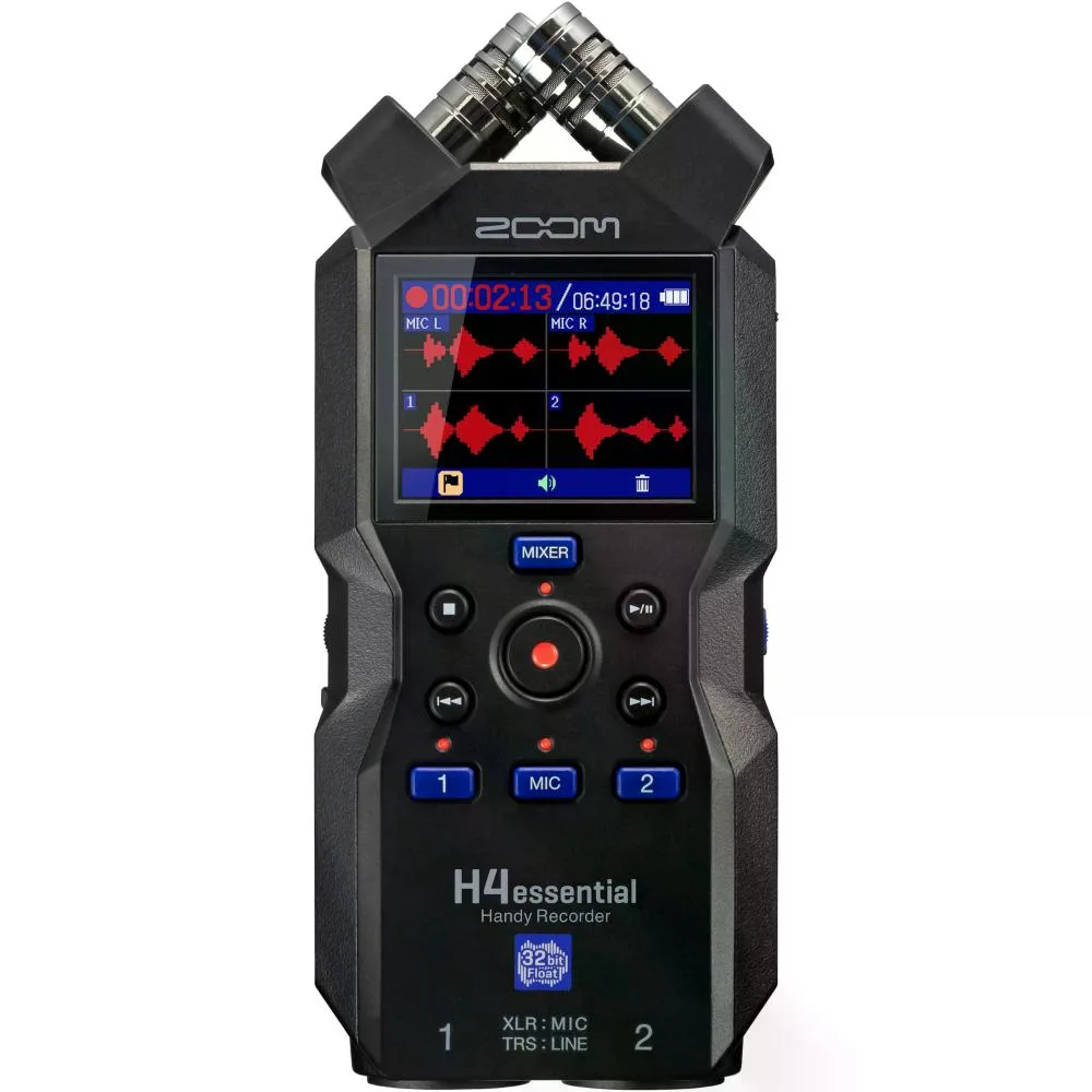 Grabadora de Audio Zoom H4essential de 4 Pistas con Grabación Float de 32-bit 1