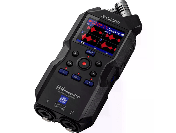 Grabadora de Audio Zoom H4essential de 4 Pistas con Grabación Float de 32-bit