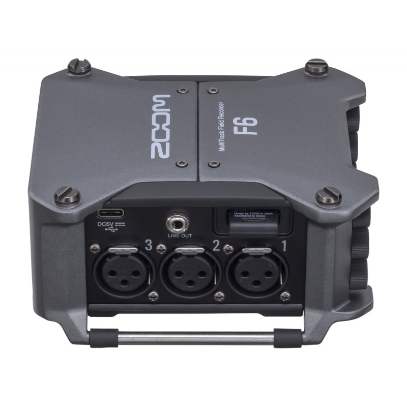 Grabadora de Campo Multipista Zoom F6 de 6 Canales y 14 Pistas 7