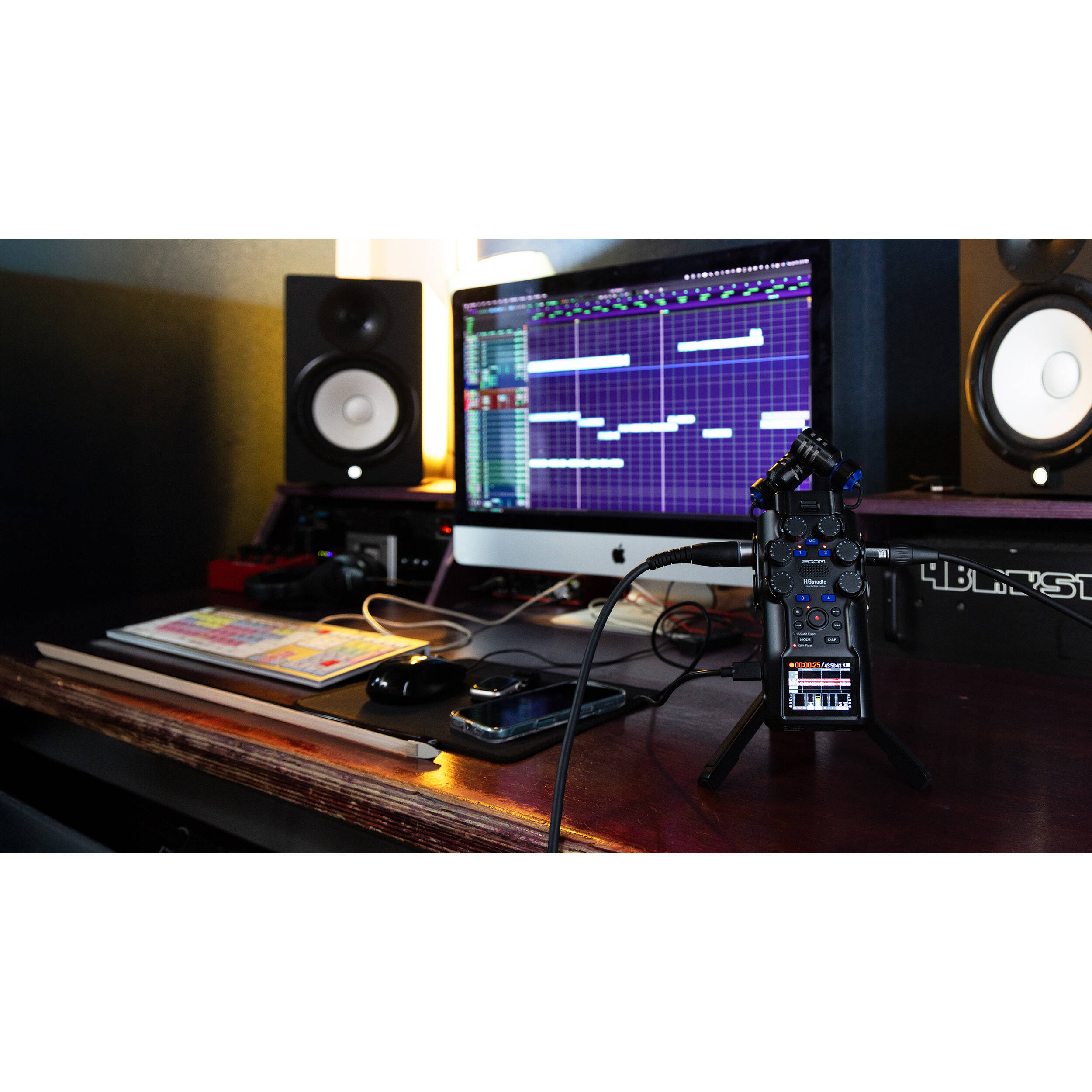 Grabadora Portátil Zoom H6studio de 6 Pistas con Grabación en 32-Bit Float 4