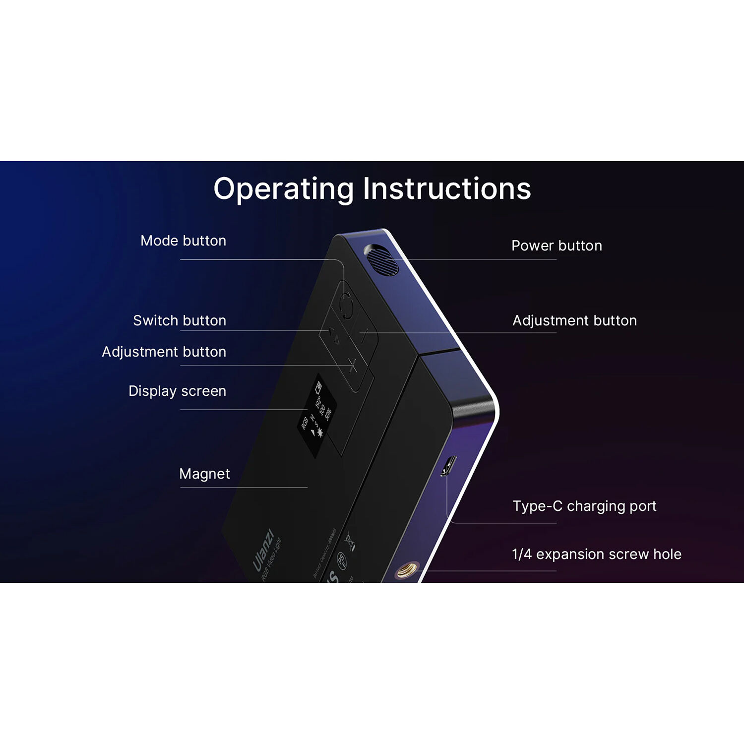 Panel LED Ulanzi PL-01 LT002 - RGB 5