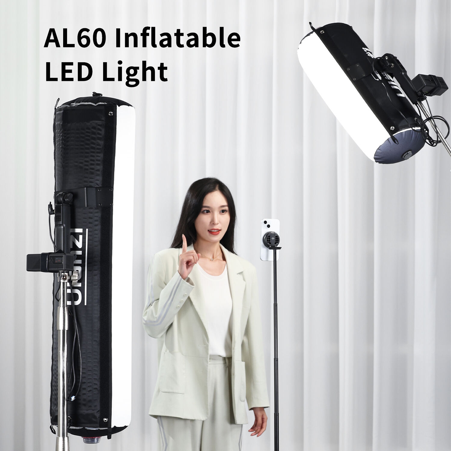 Luz LED Ulanzi AL60 Bicolor Inflable 2