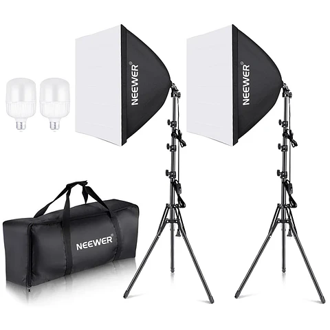  Kit Creator Mobile PRO Micrófono Neewer KM23 + Kit Iluminación Neewer NW48 II + Tripode y soporte Neewer para celular