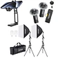  Kit Creator Mobile PRO Micrófono Neewer KM23 + Kit Iluminación Neewer NW48 II + Tripode y soporte Neewer para celular - Miniatura 1