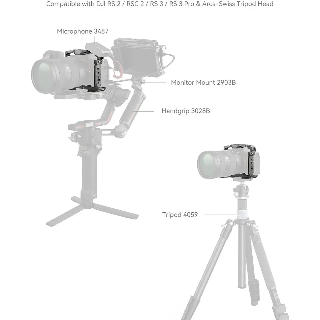 Cage SmallRig HawkLock para Sony A7Rv | A7iv | A7Siii | A1 | A7Riv 5