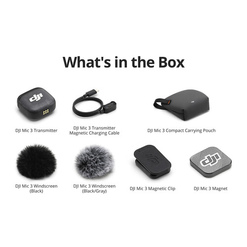 Transmisor DJI Mic 3 para Sistema de Micrófono Inalámbrico 11