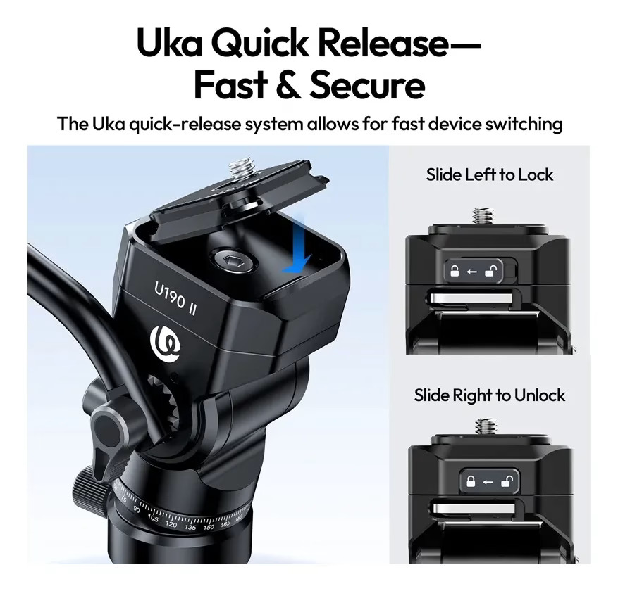 Cabezal Fluido Ulanzi U-190II para Video 5