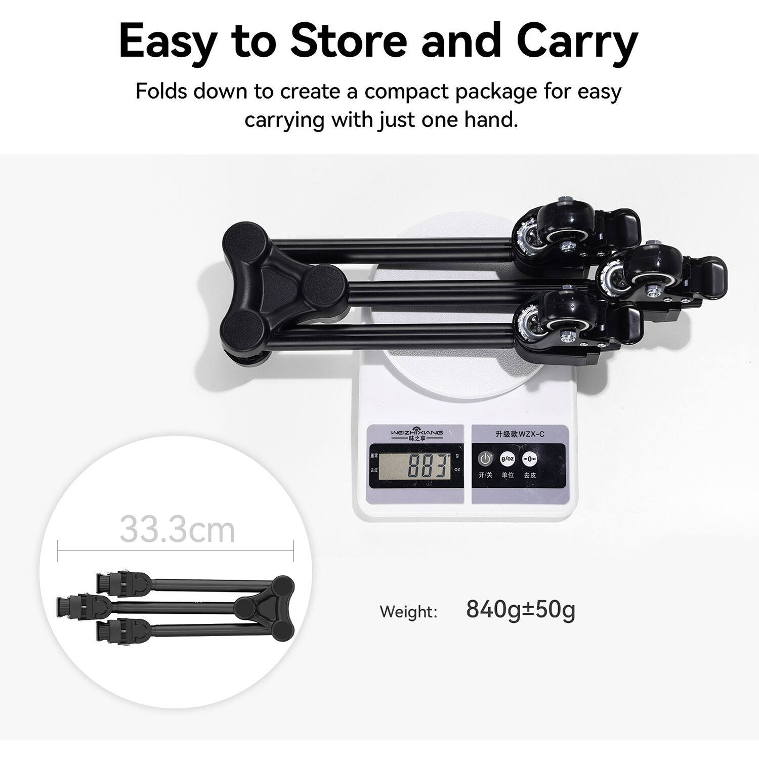 Dolly Ulanzi AT-02 para Trípodes 3