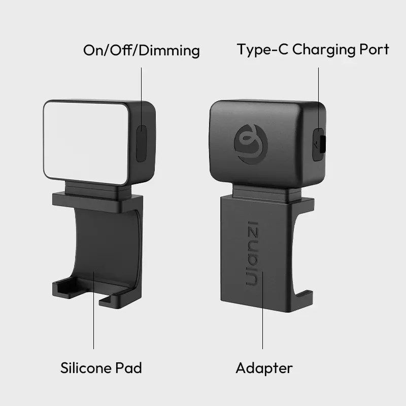 Mini Luz LED Ulanzi LM001 para DJI Pocket 3 - Magnética 5