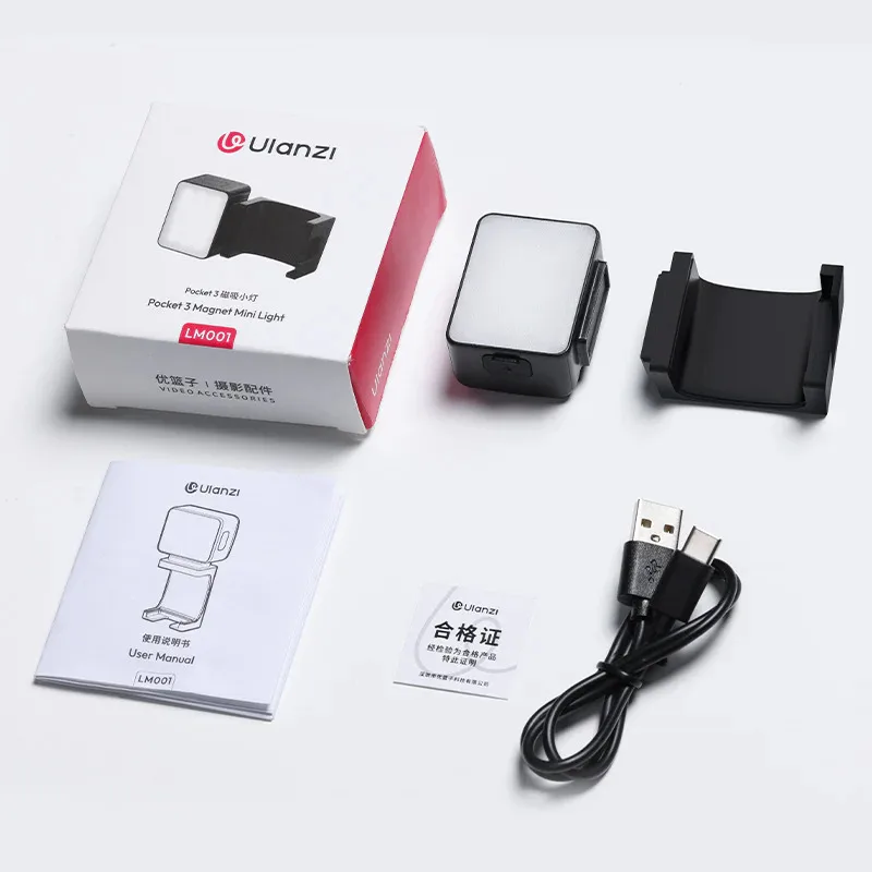 Mini Luz LED Ulanzi LM001 para DJI Pocket 3 - Magnética 8