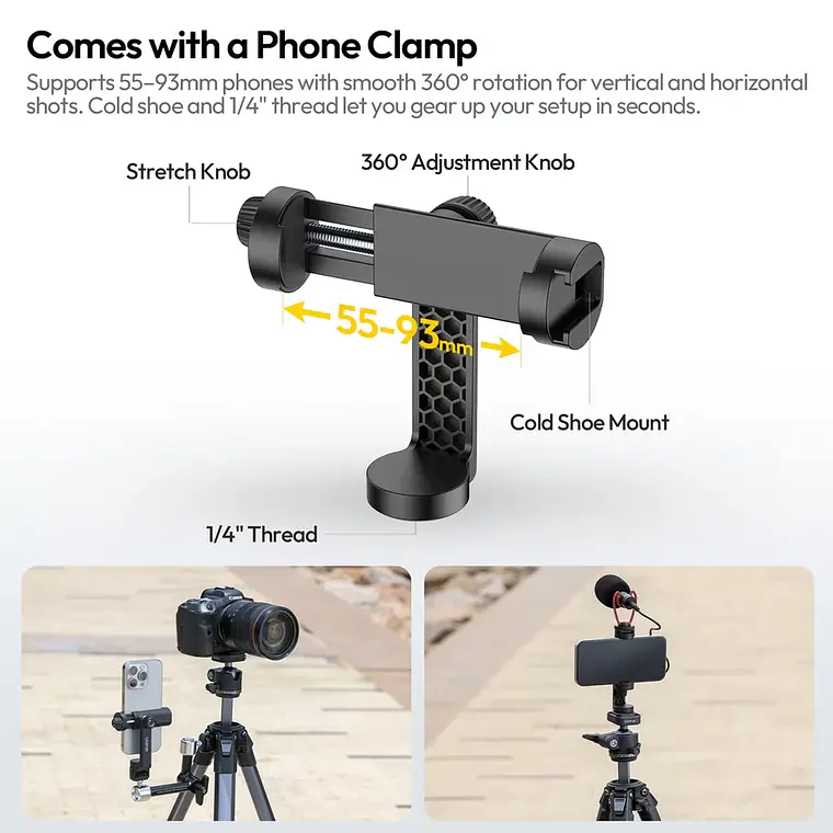 Trípode Ulanzi Ombra II Traveler para Fotografía 5
