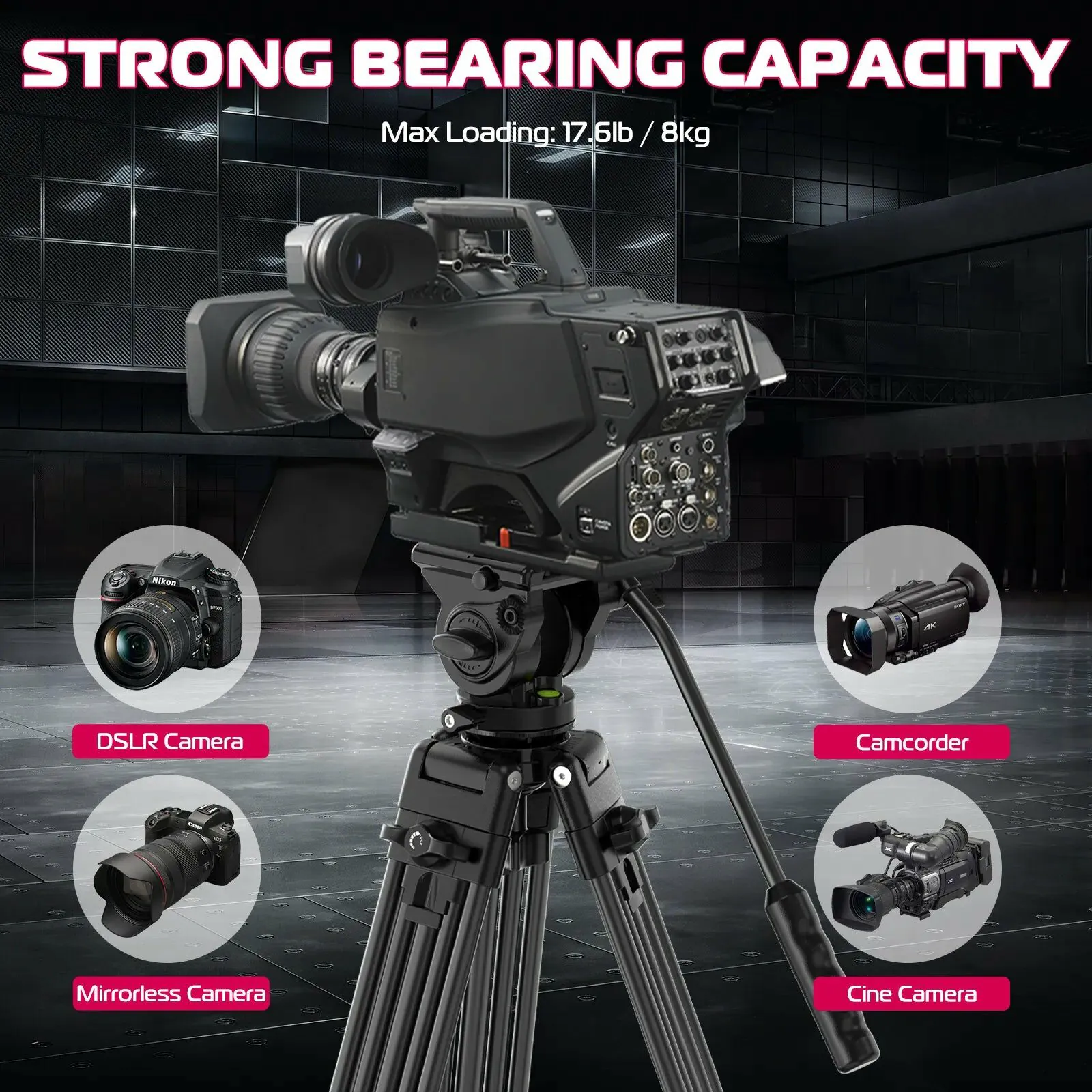 Trípode de Video Ulanzi MT-81 con Cabezal Fluido 2