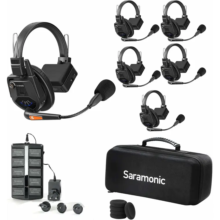 Sistema de intercomunicadores Saramonic Witalk9SE WT5S para 5 usuarios 1