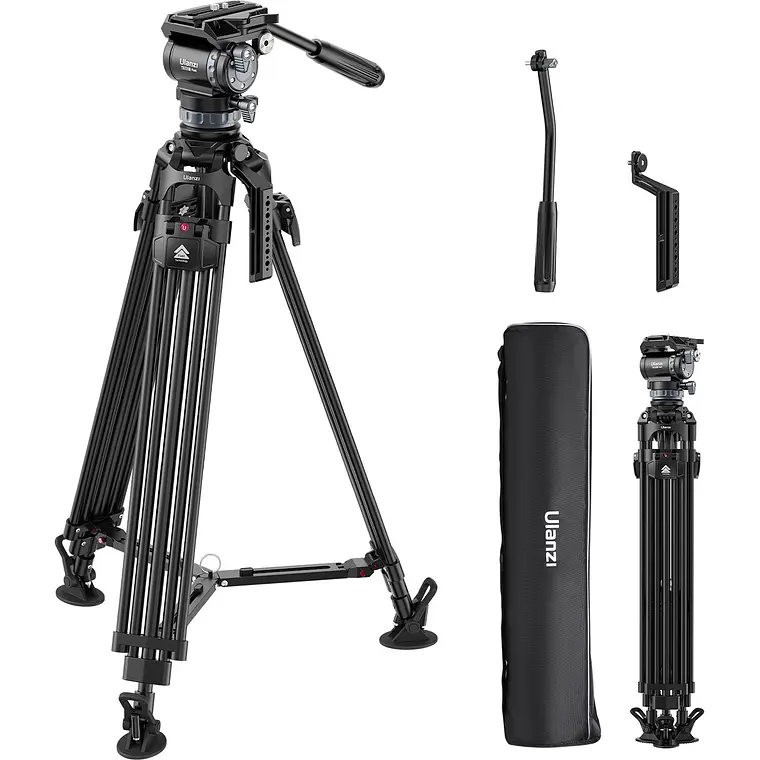 Trípode Ulanzi VideoFast Profesional con Cabezal Fluido  8