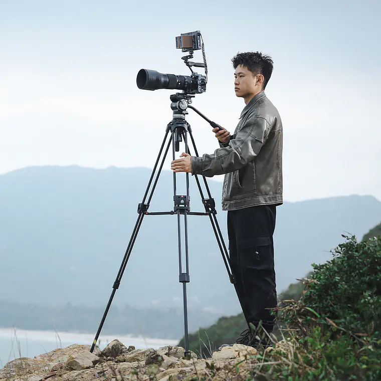 Trípode Ulanzi VideoFast Profesional con Cabezal Fluido  9