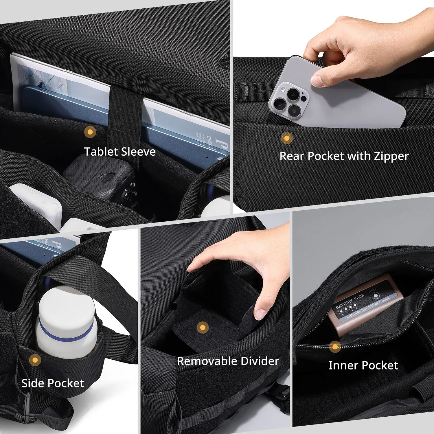 Bolso Bandolera Ulanzi BC08 para Cámara - 9L 6