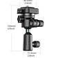 Cabezal de Bola Ulanzi TH02 para Pie de Flash - Miniatura 6