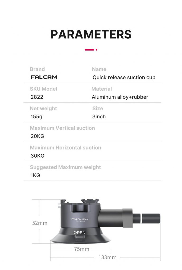 Ventosa Falcam F22 con Liberación Rápida - 3
