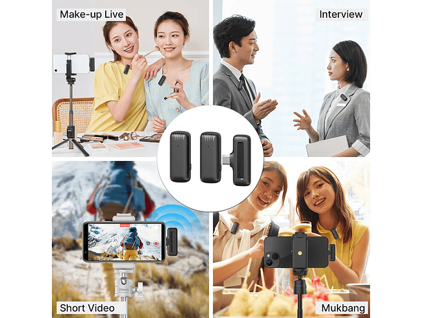 Sistema de Micrófonos Ulanzi J12 Inalámbrico - USB-C