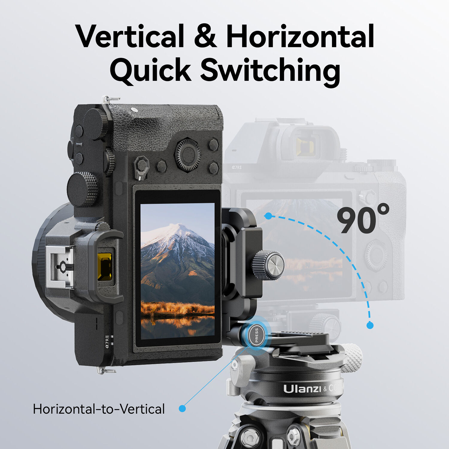 Galleta L-Bracket Ulanzi UKA08 Tipo Uka para Cámara 10