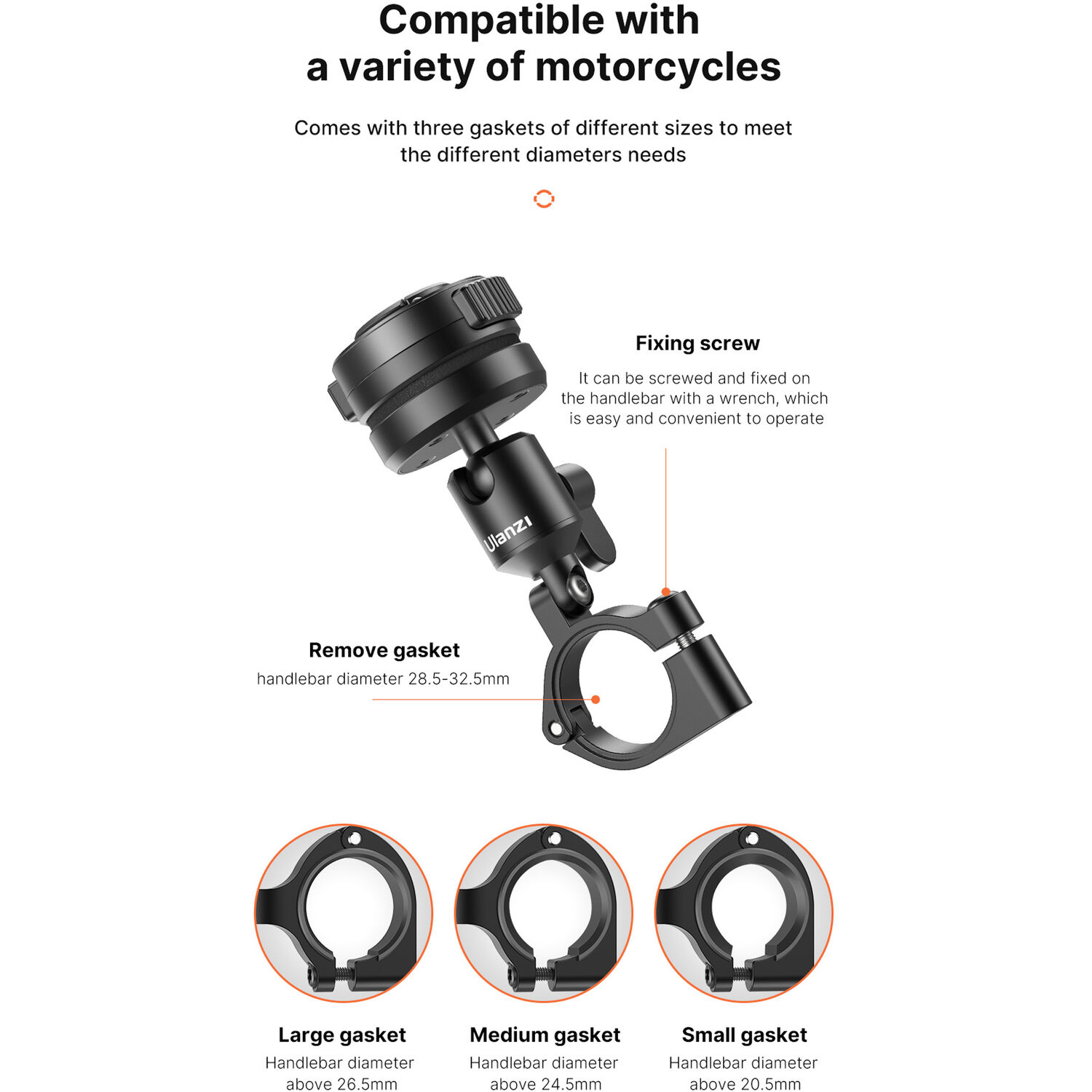 Soporte Ulanzi O-LOCK de Celular para Motos 6