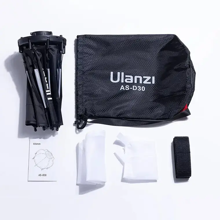 Mini Octabox Ulanzi AS-D30 con Montura Mini Bowens 8