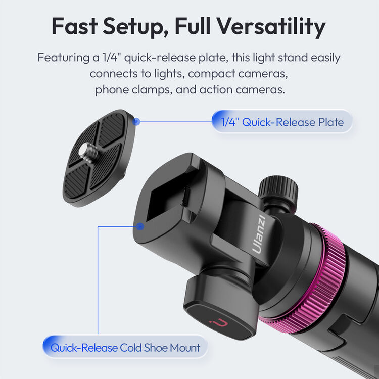 Soporte de Iluminación Ulanzi MT-89 con Liberación Rápida 5