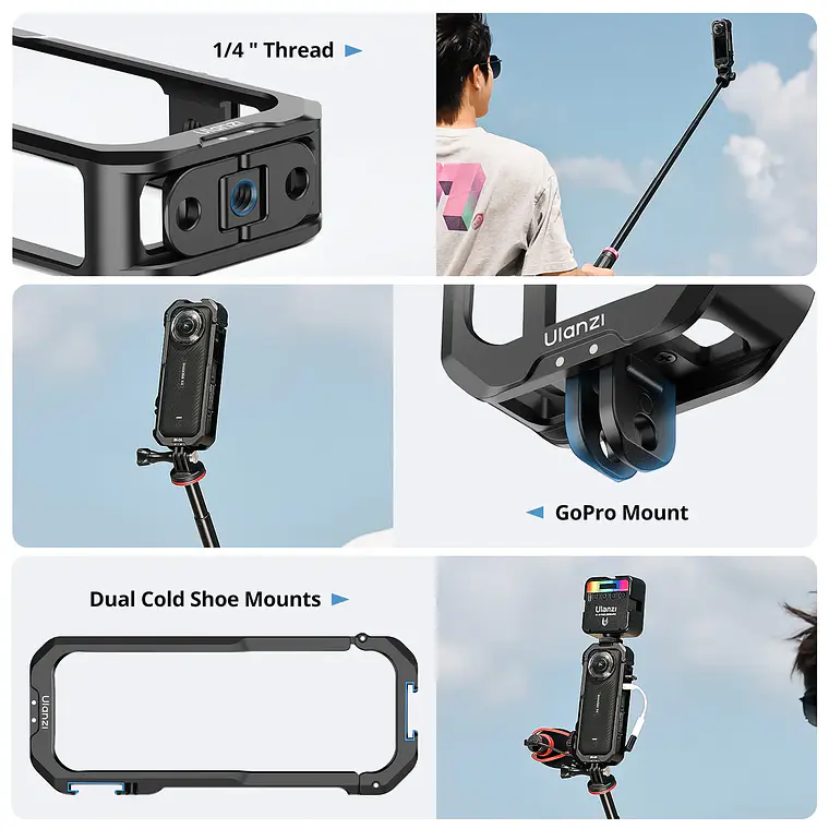 Carcasa Ulanzi IN-04 para Insta360 X4 9